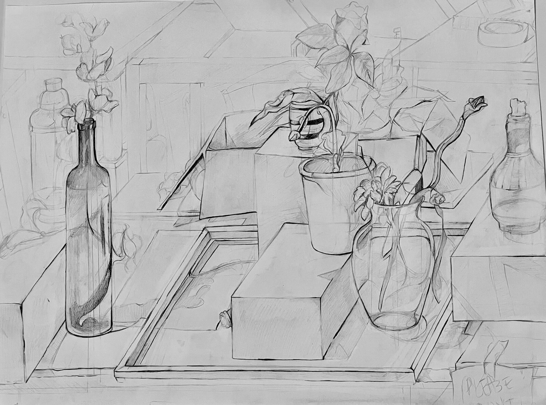 still life - graphite